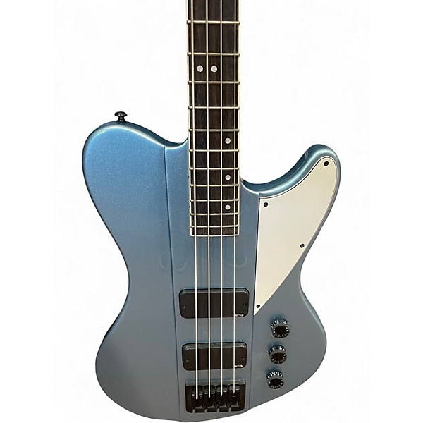 Used Schecter Guitar Research ULTRA BASS Pelham Blue Electric Bass Guitar