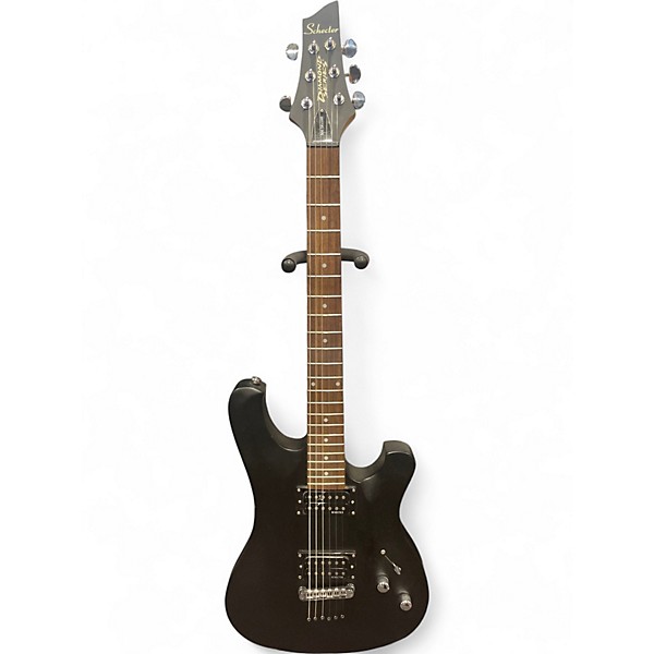 Used Schecter Guitar Research diamond series 006 deluxe Black Solid Body Electric Guitar