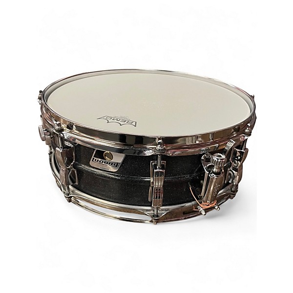 Used Ludwig 4.5in Blackrolite Black Galaxy Black Drum