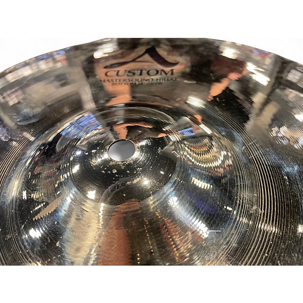 Used Zildjian 14in A Custom Mastersound Hi Hat Pair Cymbal