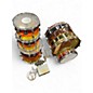 Used Ludwig 5 Piece Acrolite "Tequila Sunrise" Sunrise Tea Burst Drum Kit thumbnail