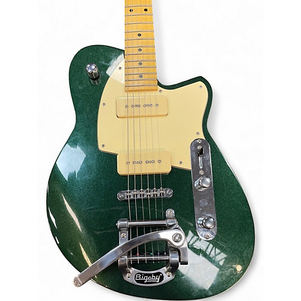 Used Reverend Reverend Charger 290 Bigsby Emerald Green Solid Body Electric Guitar