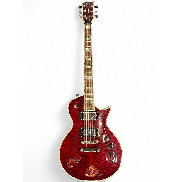 Used ESP LTD EC1000 Black Cherry Solid Body Electric Guitar