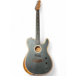 Used Fender Acoustasonic Player Telecaster Black Acoustic Electric Guitar