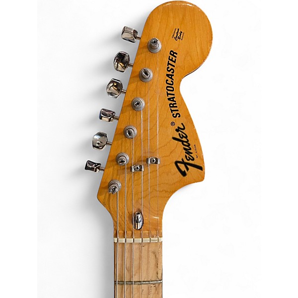 Vintage 1970s Fender Stratocaster Natural Solid Body Electric Guitar