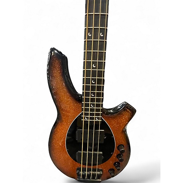 Used Ernie Ball Music Man Bongo 4 String Metallic Orange Electric Bass Guitar