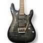 Used Schecter Guitar Research Demon 6 FR Trans Black Solid Body Electric Guitar