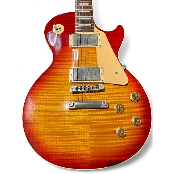 Used Gibson Les Paul standard 50s Cherry Sunburst Solid Body Electric Guitar