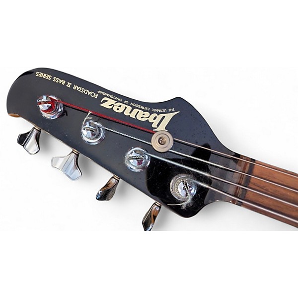 Used Ibanez Roadster Black Electric Bass Guitar