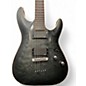 Used Schecter Guitar Research C1 Platinum Trans Black Solid Body Electric Guitar
