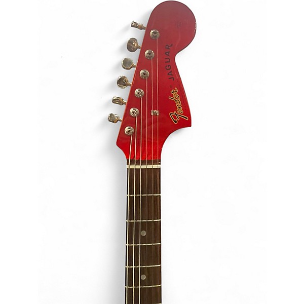 Used Fender MIJ Reissue '62 Jaguar Candy Apple Red Solid Body Electric Guitar