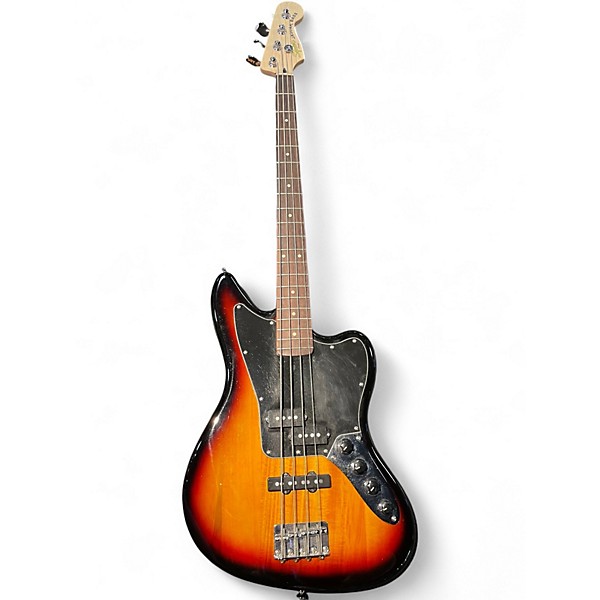Used Squier Vintage Modified Jaguar Bass 3 Color Sunburst Electric Bass Guitar