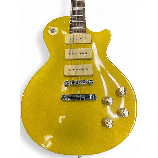 Used Agile Single Cut Gold Top Solid Body Electric Guitar