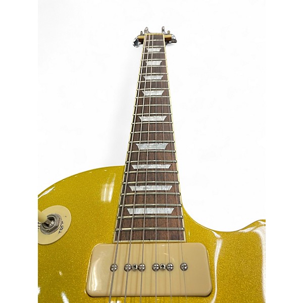 Used Agile Single Cut Gold Top Solid Body Electric Guitar
