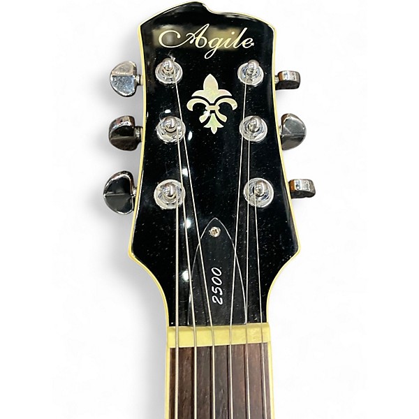 Used Agile Single Cut Gold Top Solid Body Electric Guitar
