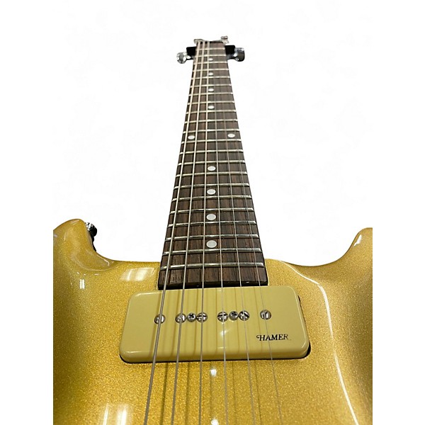 Used Hamer XT SERIES Gold Top Solid Body Electric Guitar