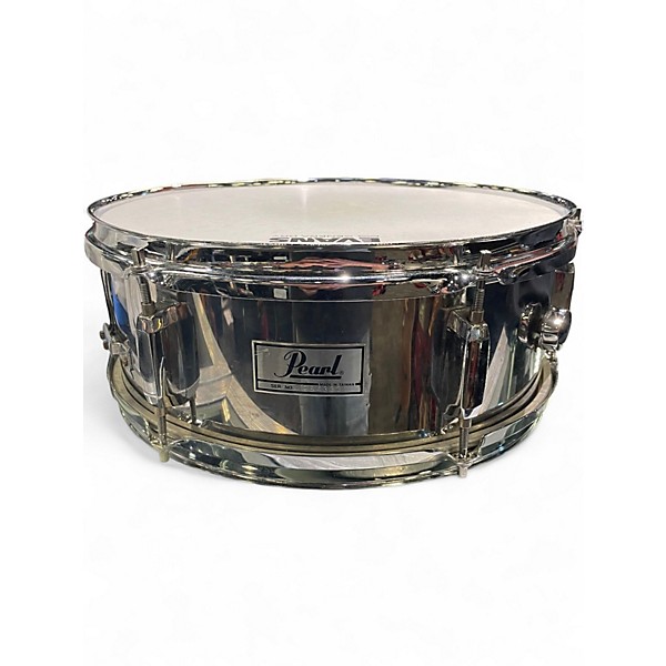 Used Pearl 14in CHROME METAL SNARE Chrome Drum