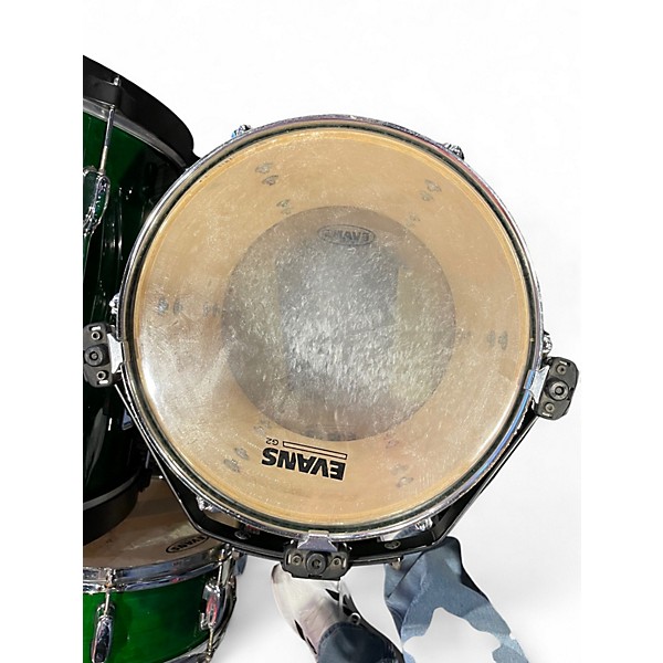Used TAMA 6 Piece Rockstar Green Drum Kit
