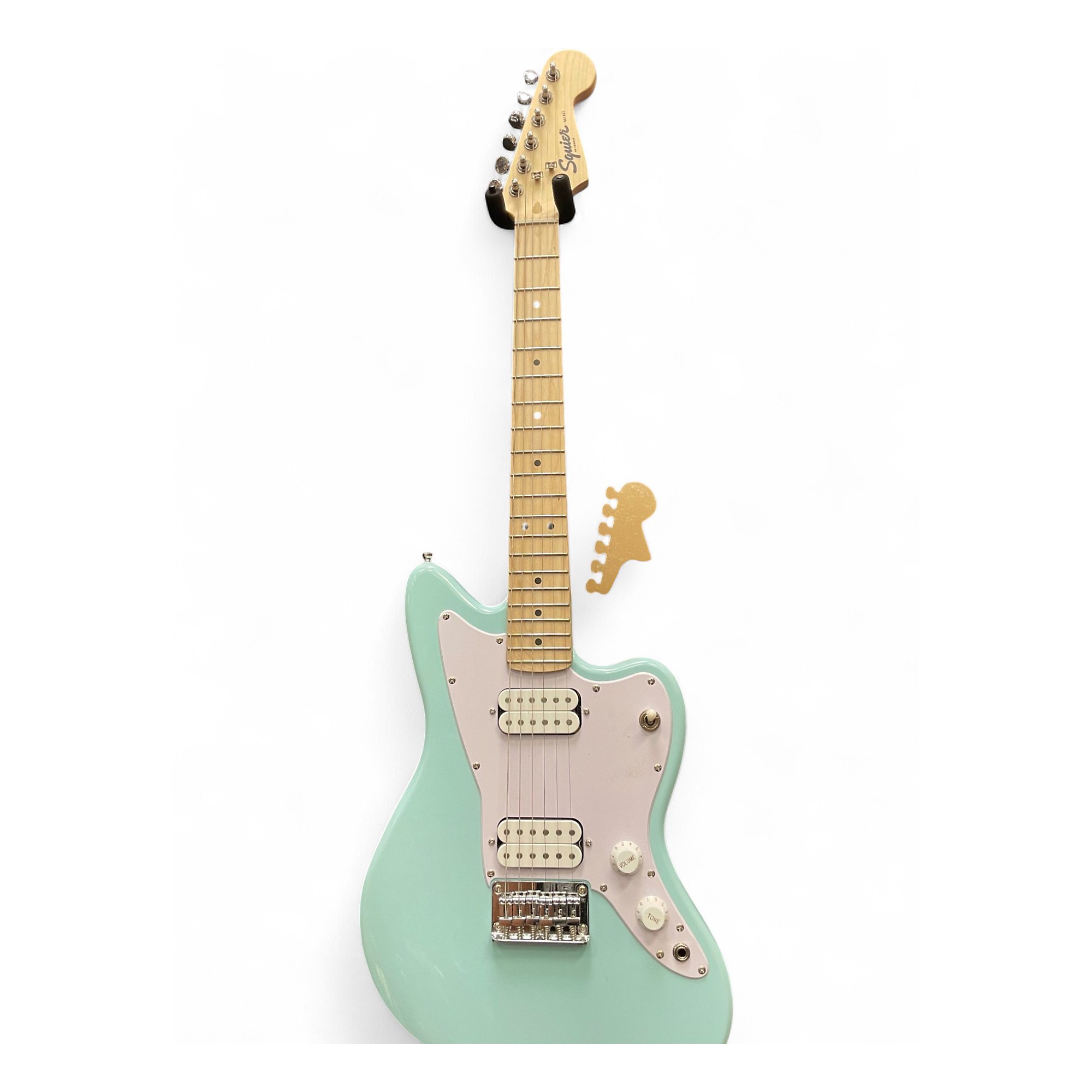 Used Fender squier mini jazzmaster HH Surf Green Electric Guitar