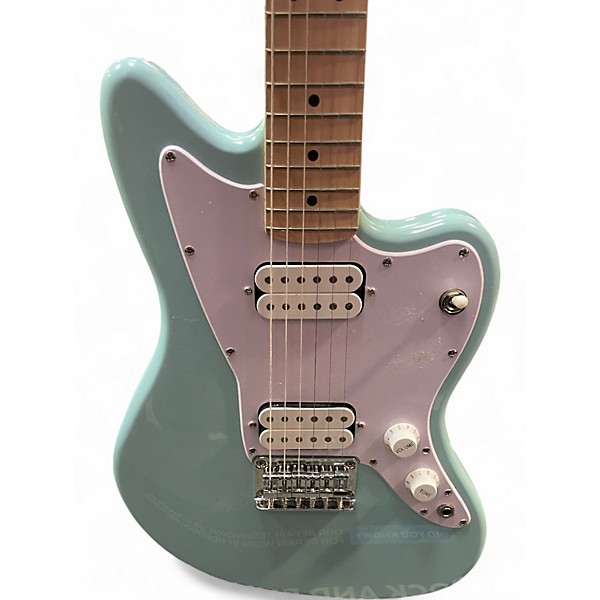 Used Fender squier mini jazzmaster HH Surf Green Electric Guitar