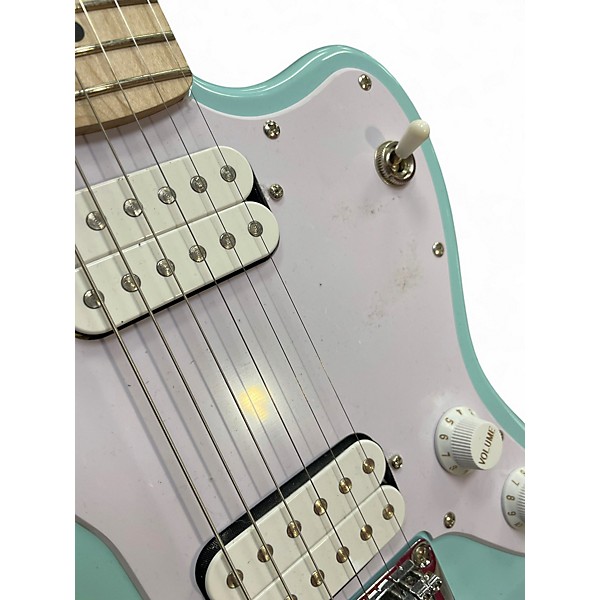 Used Fender squier mini jazzmaster HH Surf Green Electric Guitar