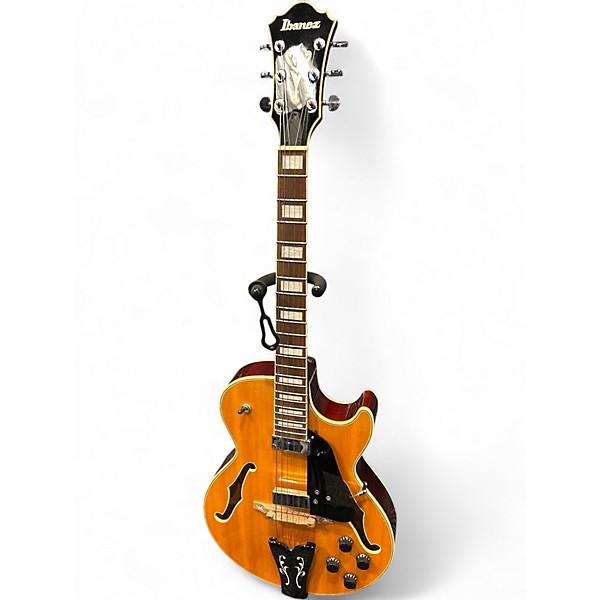 Used Ibanez GB10EM-AA 5B-02 Amber Hollow Body Electric Guitar