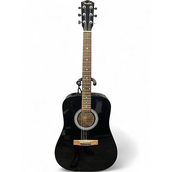 Used Fender FA-100 Black Acoustic Guitar