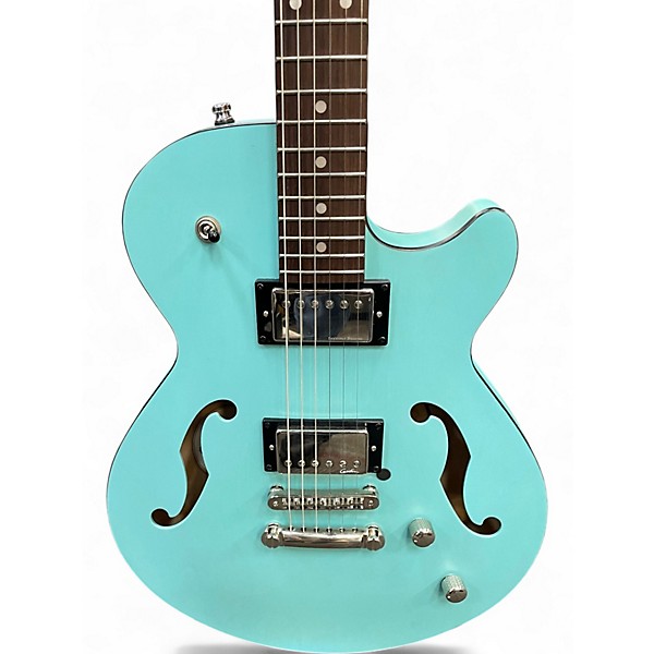 Used Godin Montreal Premiere HT Baltic Blue Hollow Body Electric Guitar