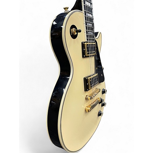 Used Epiphone Les Paul Custom Pro Antique Ivory Solid Body Electric Guitar