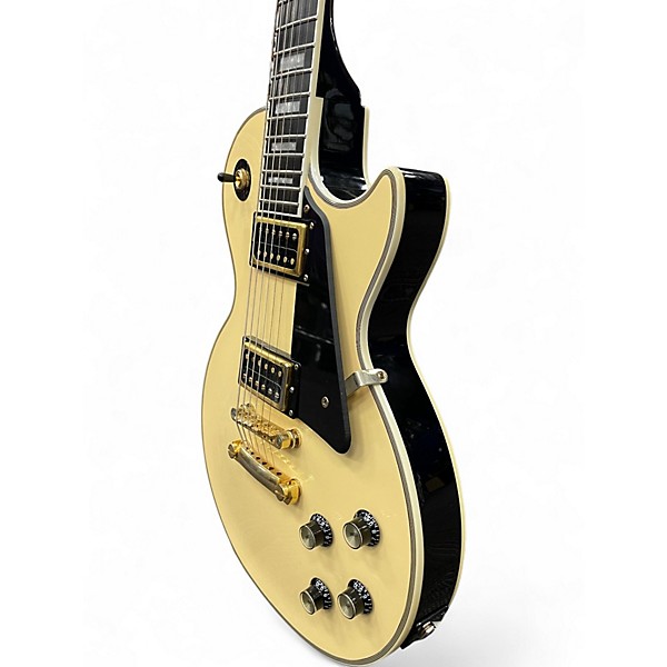 Used Epiphone Les Paul Custom Pro Antique Ivory Solid Body Electric Guitar