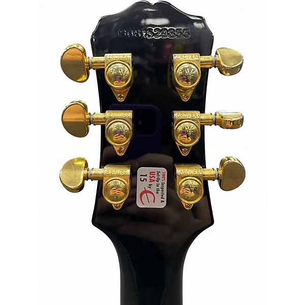 Used Epiphone Les Paul Custom Pro Antique Ivory Solid Body Electric Guitar