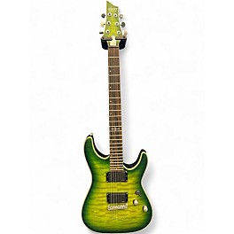Used Schecter Guitar Research C1 Platinum Green Solid Body Electric Guitar