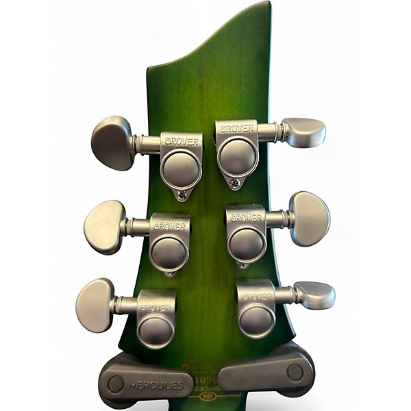 Used Schecter Guitar Research C1 Platinum Green Solid Body Electric Guitar