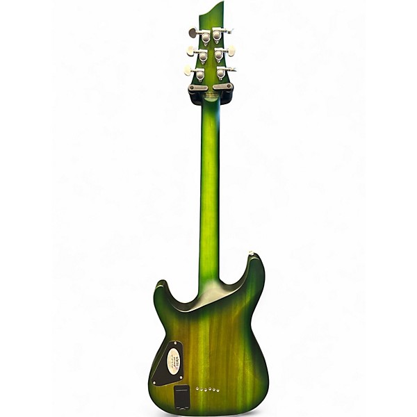 Used Schecter Guitar Research C1 Platinum Green Solid Body Electric Guitar