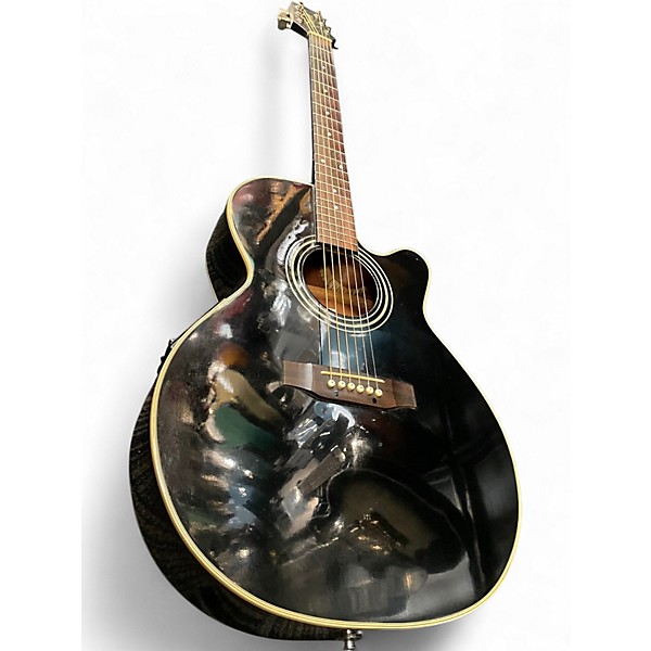 Used Takamine EG541C Black Acoustic Guitar