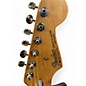 Used Fender Standard Stratocaster Black and White Solid Body Electric Guitar