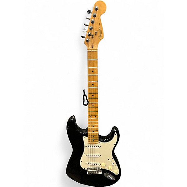 Vintage 1995 Fender American Standard Stratocaster Black Solid Body Electric Guitar