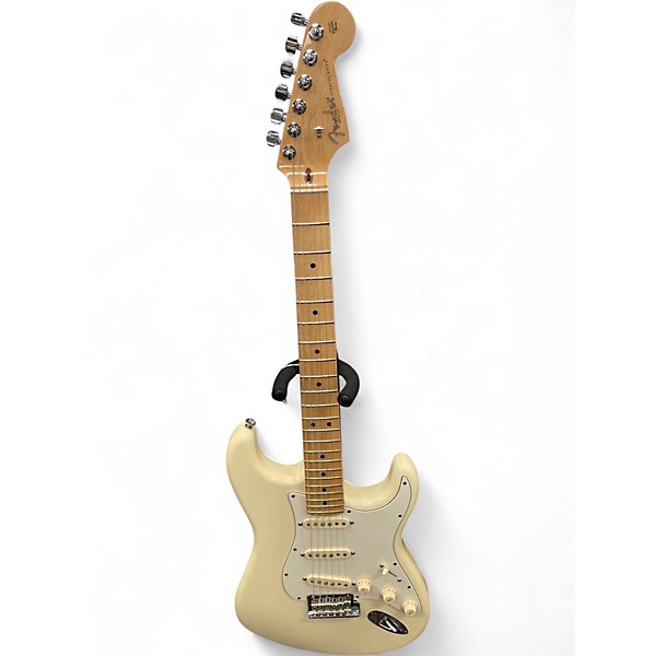 Used Fender American Standard Stratocaster Olympic White Solid Body Electric Guitar