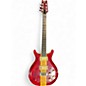 Used Lotus Morris Falcon Made in Japan Double Cut Guitar Crimson Red Trans Solid Body Electric Guitar thumbnail
