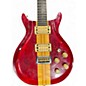Used Lotus Morris Falcon Made in Japan Double Cut Guitar Crimson Red Trans Solid Body Electric Guitar