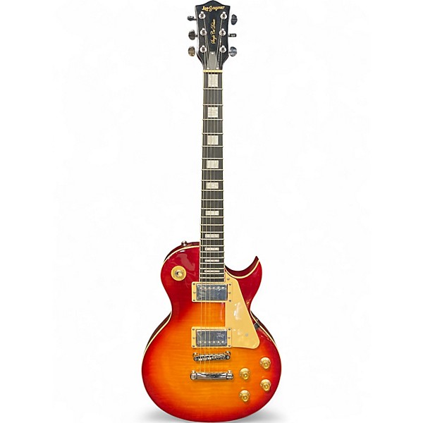 Used Leo Jaymz Single Cut Deluxe Sunburst Solid Body Electric Guitar