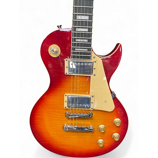Used Leo Jaymz Single Cut Deluxe Sunburst Solid Body Electric Guitar