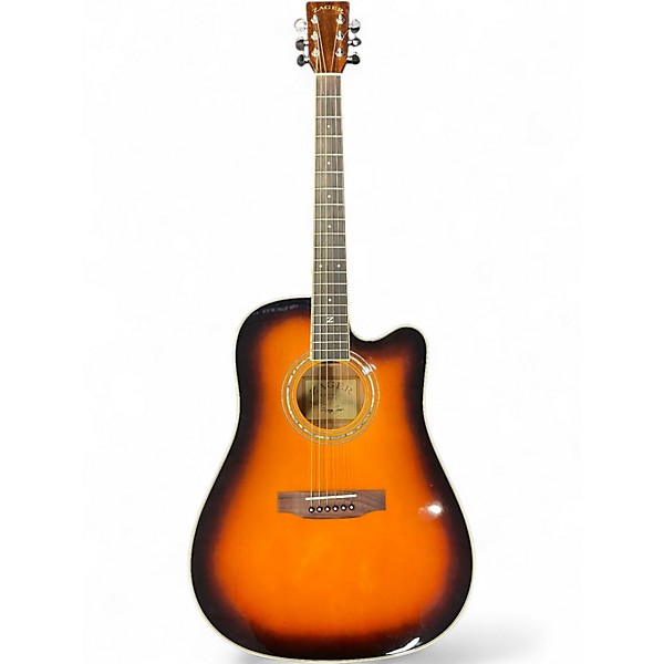 Used Zager ZAD-50CE/VS Tobacco Burst Acoustic Guitar