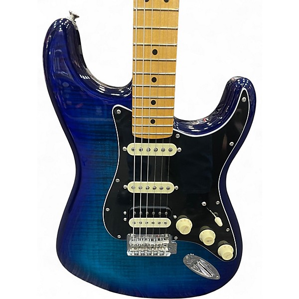 Used Fender Player II Plus Top Blue Burst Solid Body Electric Guitar