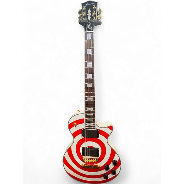 Used Firefly BULLSEYE White Solid Body Electric Guitar