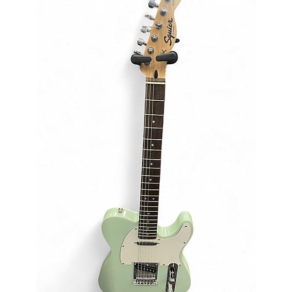 Used Squier Affinity Telecaster Surf Green Solid Body Electric Guitar