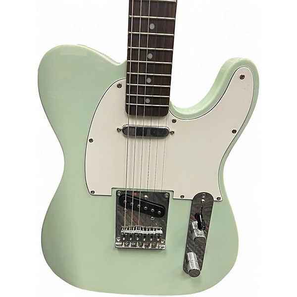 Used Squier Affinity Telecaster Surf Green Solid Body Electric Guitar