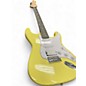 Used Donner STANDARD SERIES STRAT Vintage Yellow Solid Body Electric Guitar
