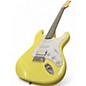 Used Donner STANDARD SERIES STRAT Vintage Yellow Solid Body Electric Guitar
