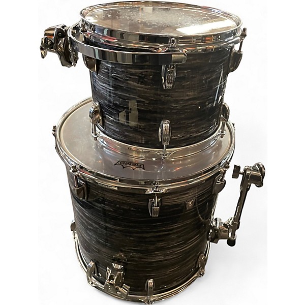 Used 2023 Ludwig 5 Piece CUSTOM OAK 5 PIECE Black Drum Kit
